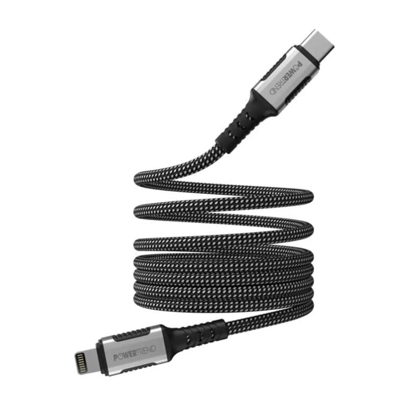 Powertrend Magnetisk Ladekabel Usb-  Til Lightning 1m