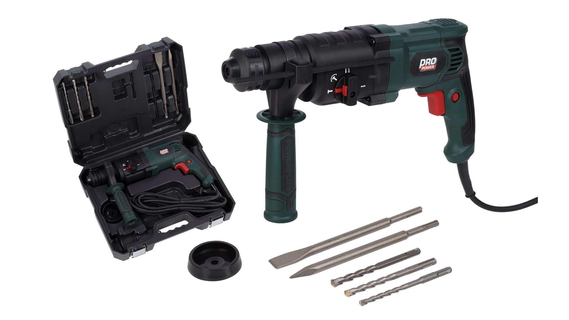 Powp3010 Borehammer 800 Watt   Kuffert Powerplus