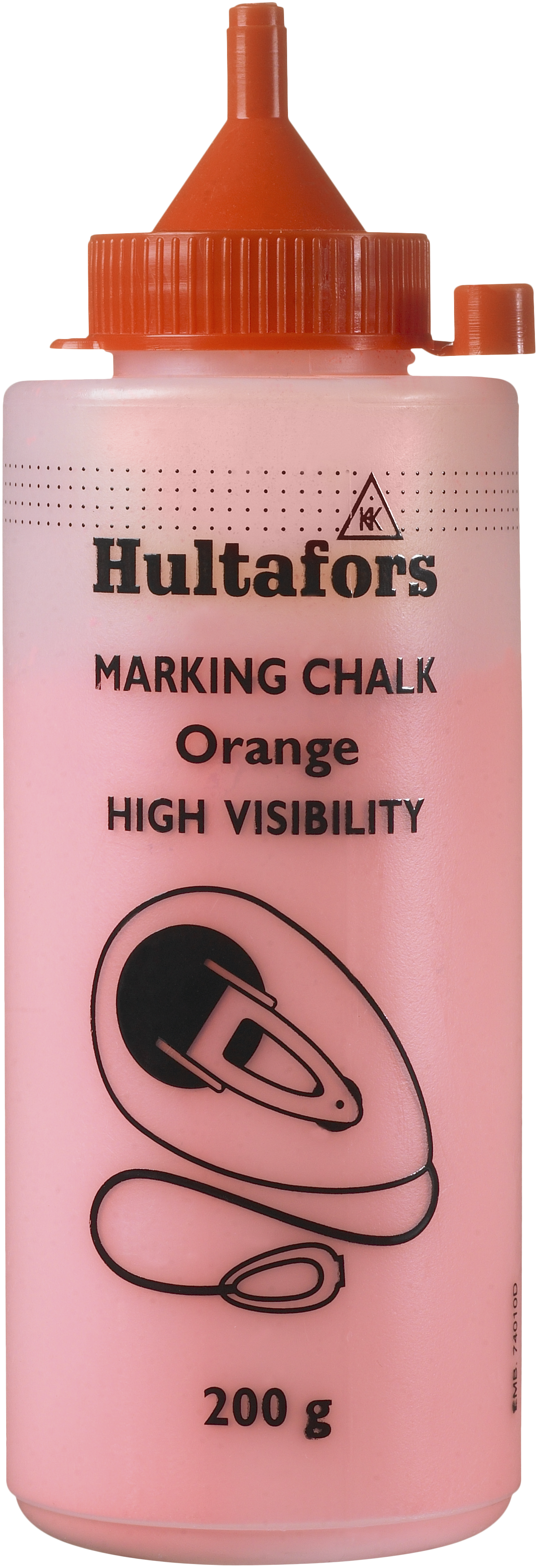 Pulverkridt Neonorange 200 Flaske