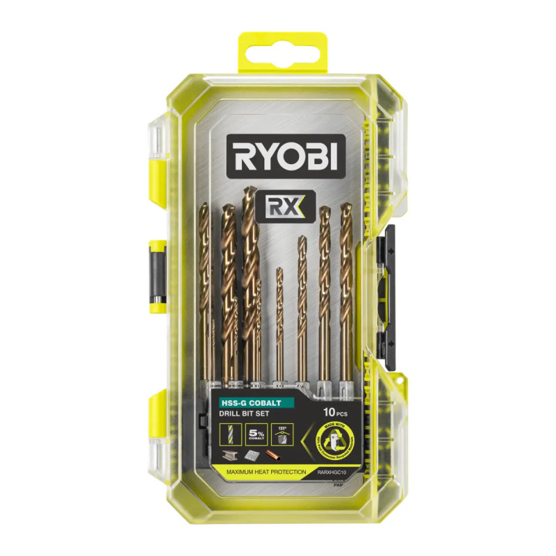 Ryobi Rx Hss- Koboltborsæt 10 Dele Rarxhgc10