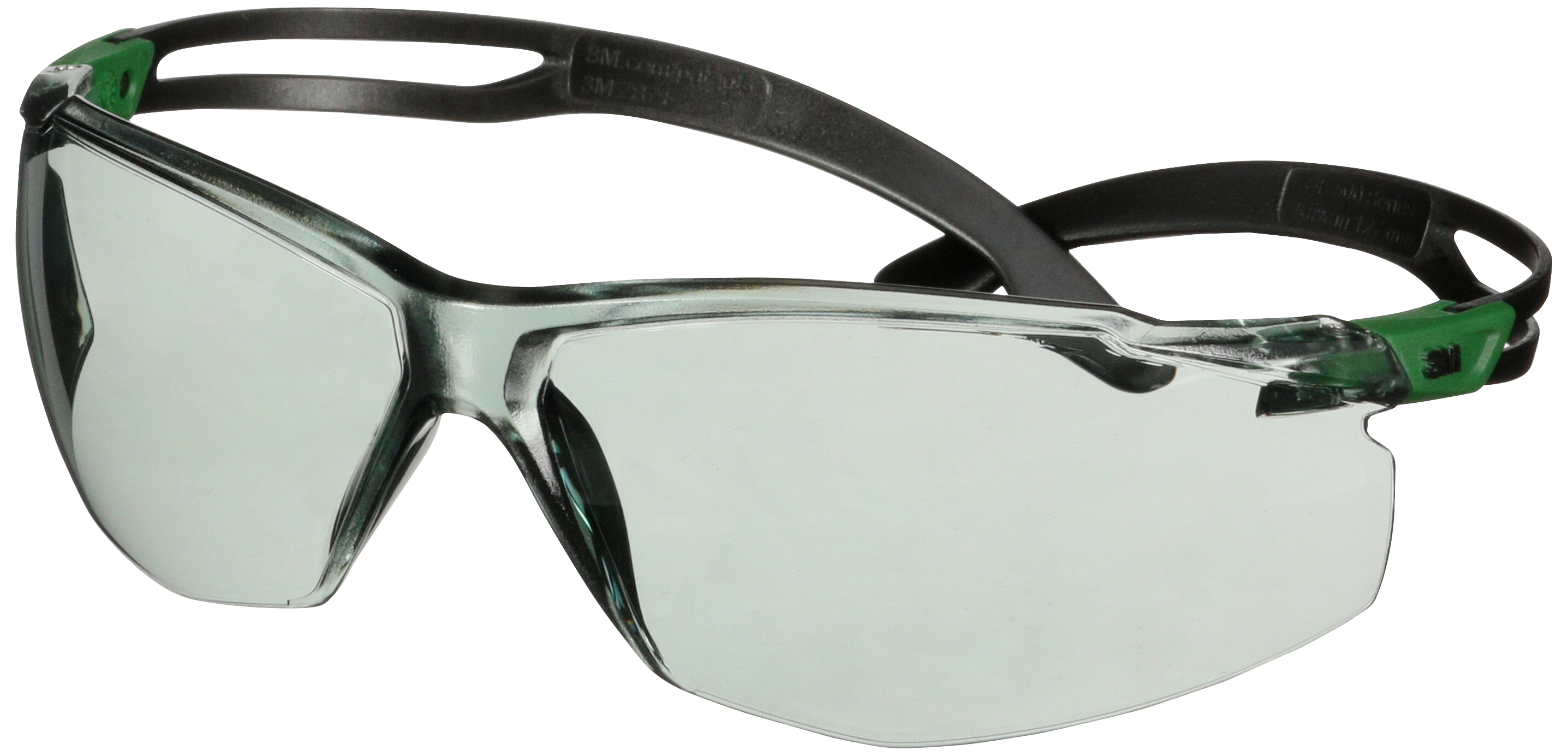 Securefit 500 Besk Brille  Grøn-sort Stel Grå Glas