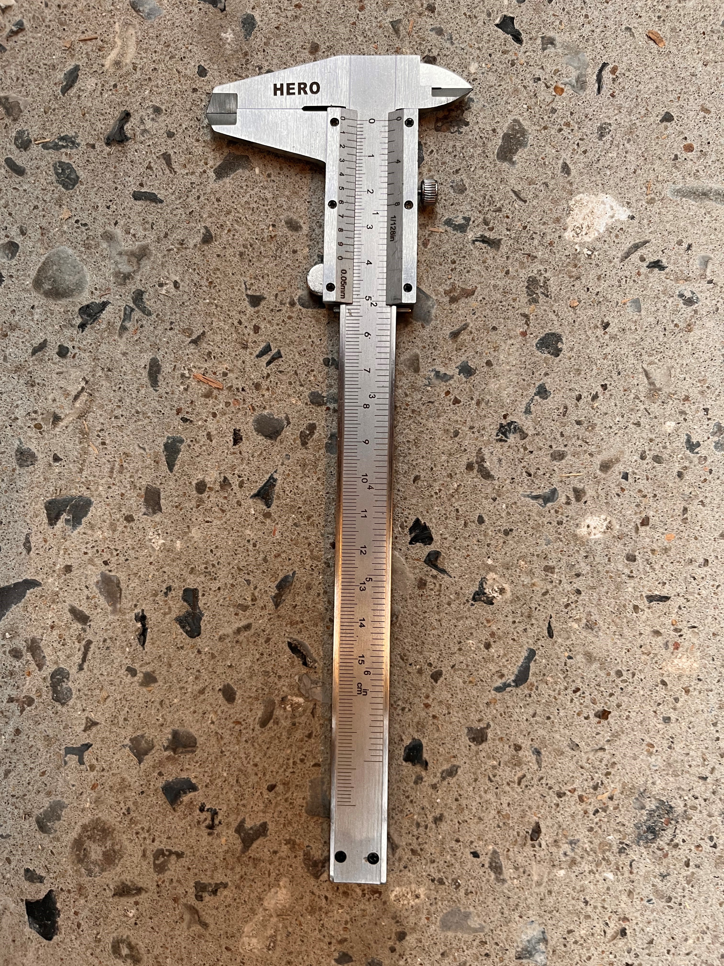 Skydelære 150 Mm  Mm Tommeskala