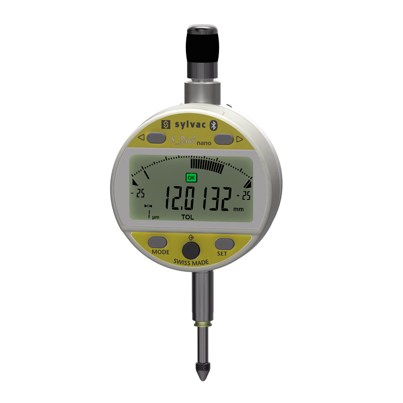 Sylvac Digital Måleur   Dial Work Analog Bt Nano 12 5x0 0001 Mm  805-6307