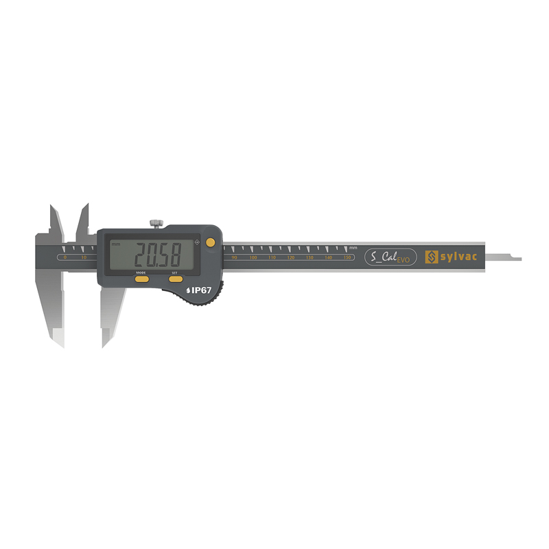 Sylvac Digital Skydelære   Cal Evo Proximity Ip67 150 Mm  810 1702  Dybdemål 4x1   Mm