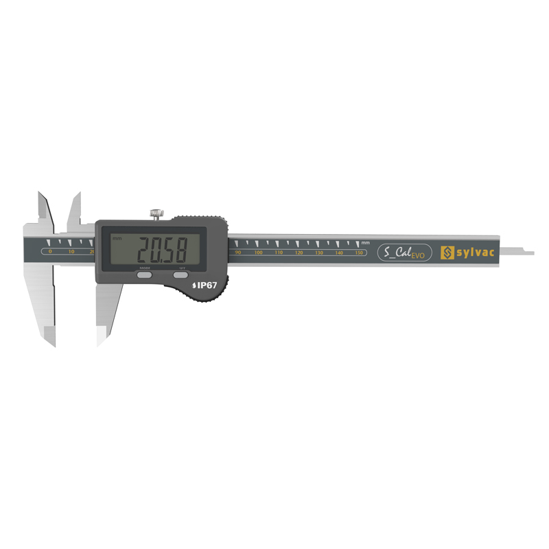Sylvac Digital Skydelære   Cal Evo Standard Ip67 200 Mm  810 1522  Dybdemål 4x1   Mm
