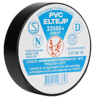 Tejp El 33146plus 19mmx20m Sva