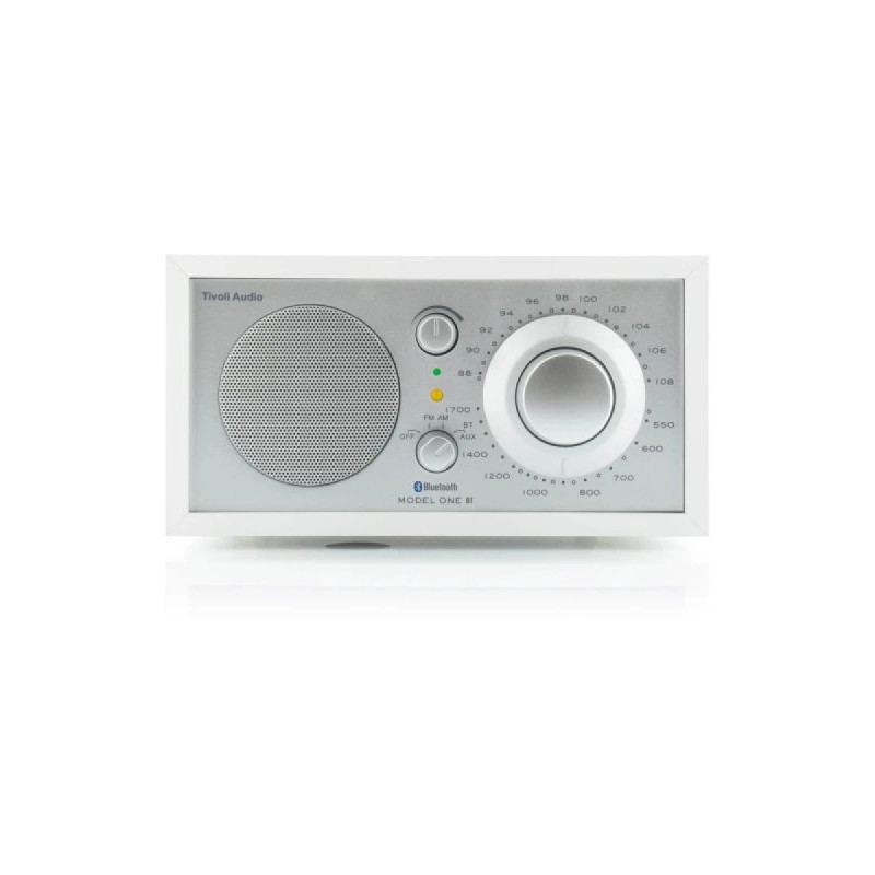 Tivoli Audio Model One Bt White Silver Fm Am Radio Med Bluetooth