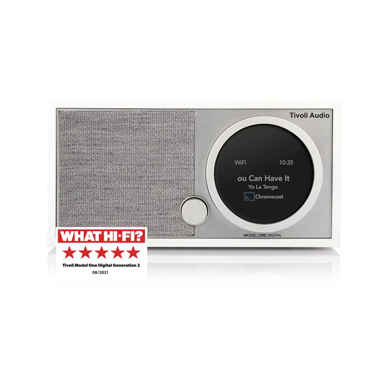 Tivoli Audio Model One Digital Gen2 White Grey Dab Fm Radio Med Wi-fi Og Bluetooth