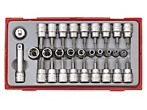 Tttx30 Teng Tools Tx-toppe   Sæt Med   Quot  Og     Quot    -tilslutningsfæste