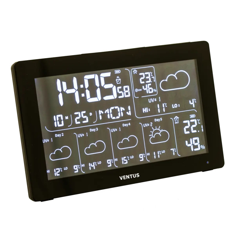 Ventus W225 Vejrstation Med Wi-fi Og   Dages Vejrudsigt