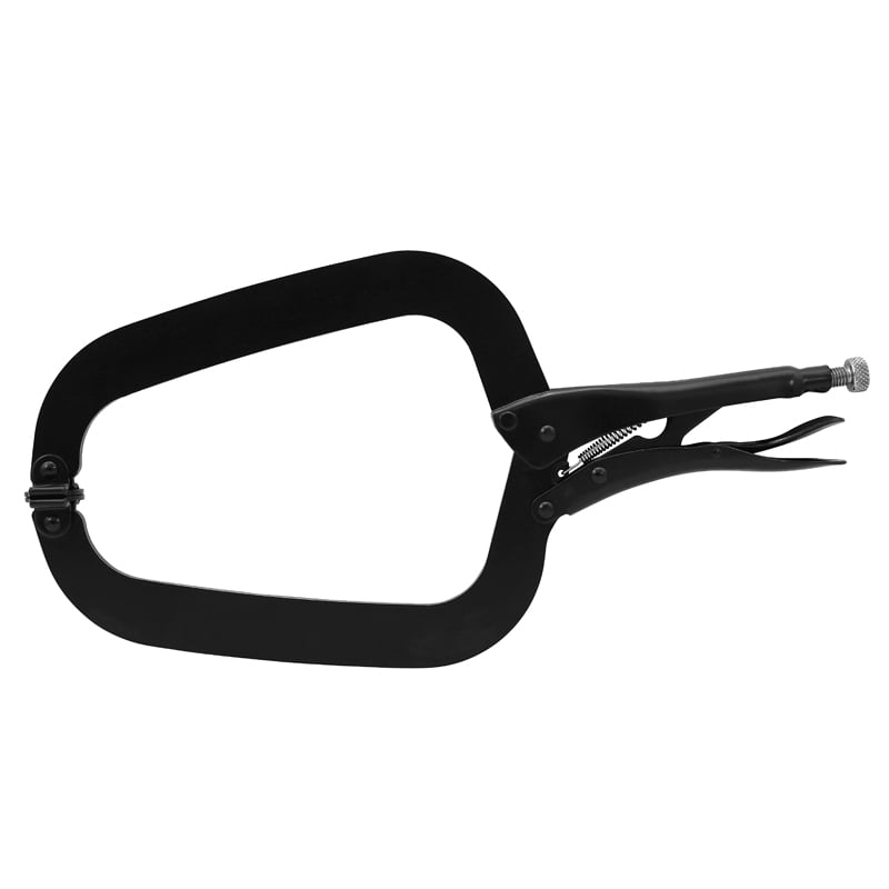 Wldpro Svejsetang D72 Lang  -klemme Med Runde Tryksko  410 Mm   16 Quot