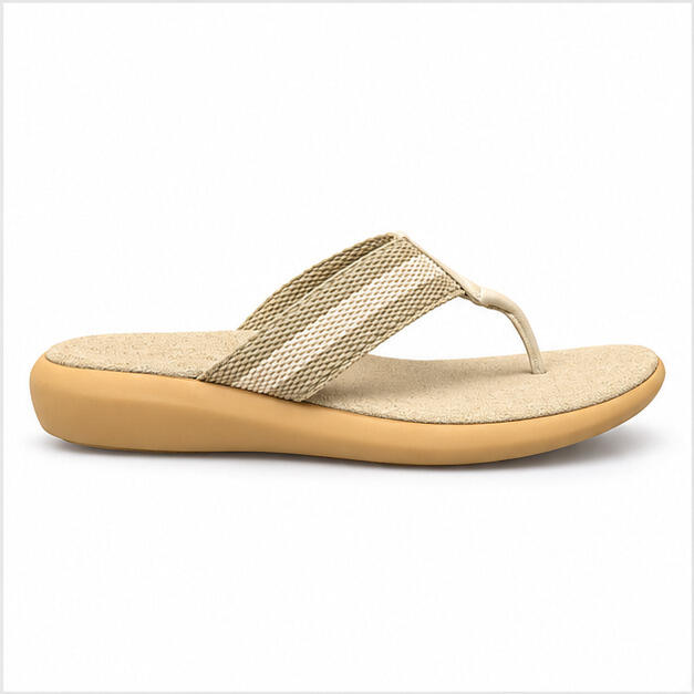 Wortmann Offwhite Tåsandal Med Blød Sål 40