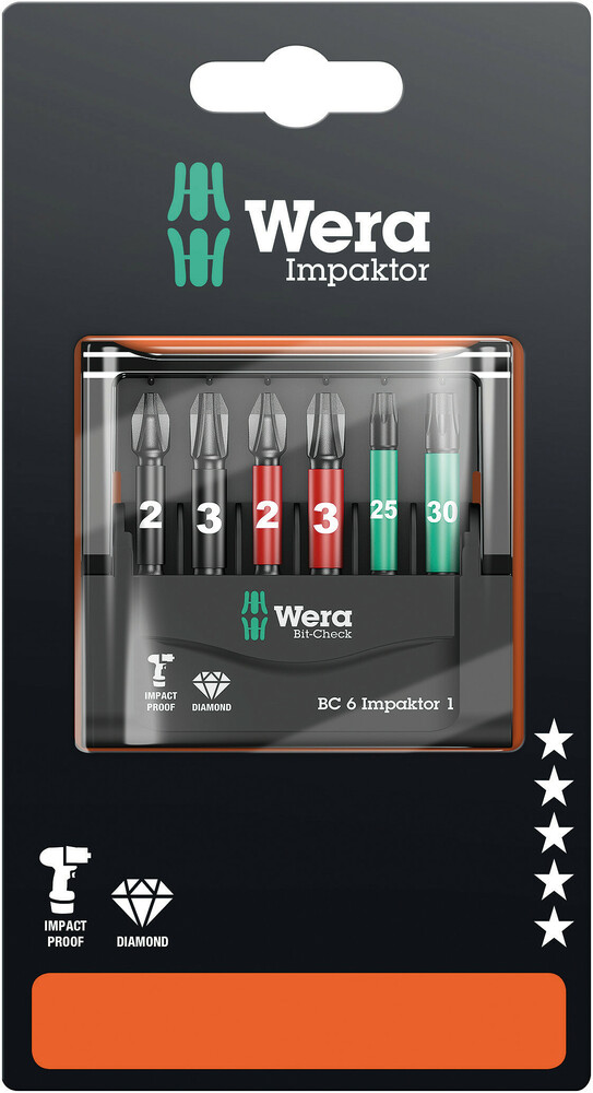 Bitssæt Wera Bit-check   Impaktor