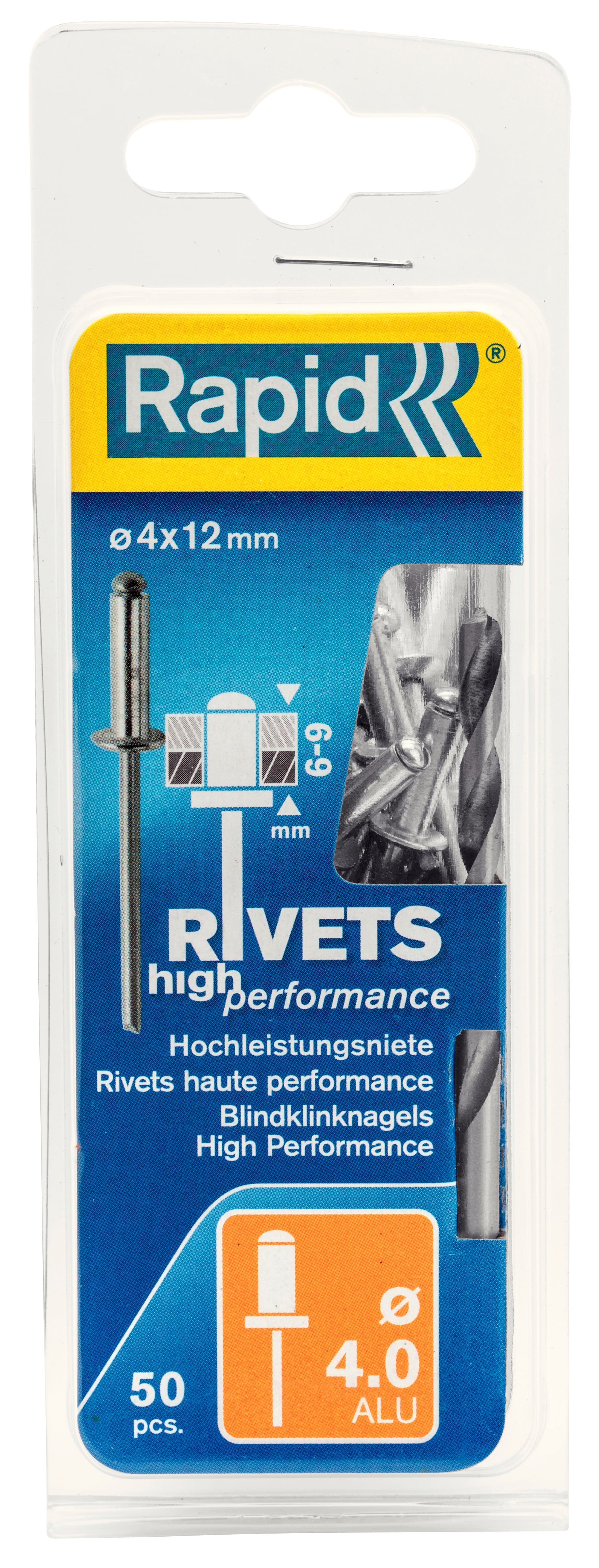 Blindnitte ø4     12 Mm 50 Stk
