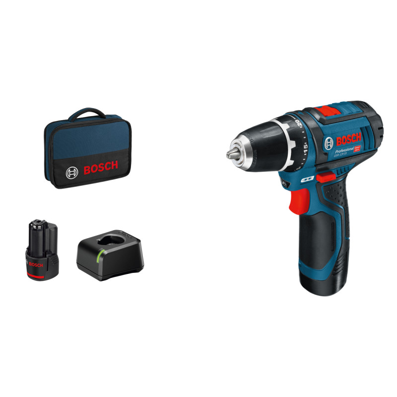 Bosch Gsr 12v-15 Akku Bore- Skruemaskine 060186810f
