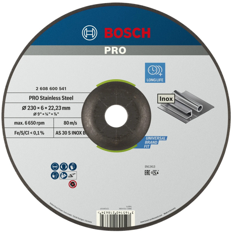 Bosch Skrubskive 230 Mm 22 2x6mm K30 2608600541