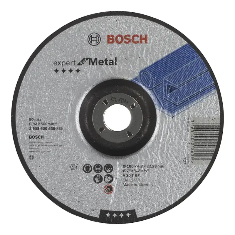 Bosch Slibeskive Metal 180 Mm 2608600538