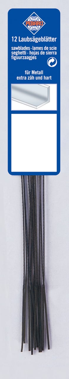 Dekupørsavklinge 130 Mm Grade Kraftig For Metal 12 Stk Pr Pakke