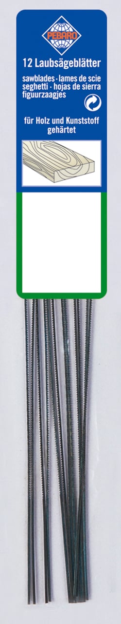Dekupørsavklinge 130 Mm Grade Medium For Træ Plastisk Og Gips 12 Stk Pakke