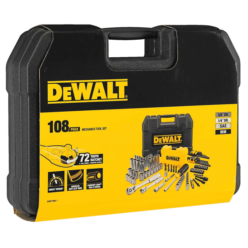 Dewalt Topnøglesæt Quot Quot 108 Stk Dwmt73801-
