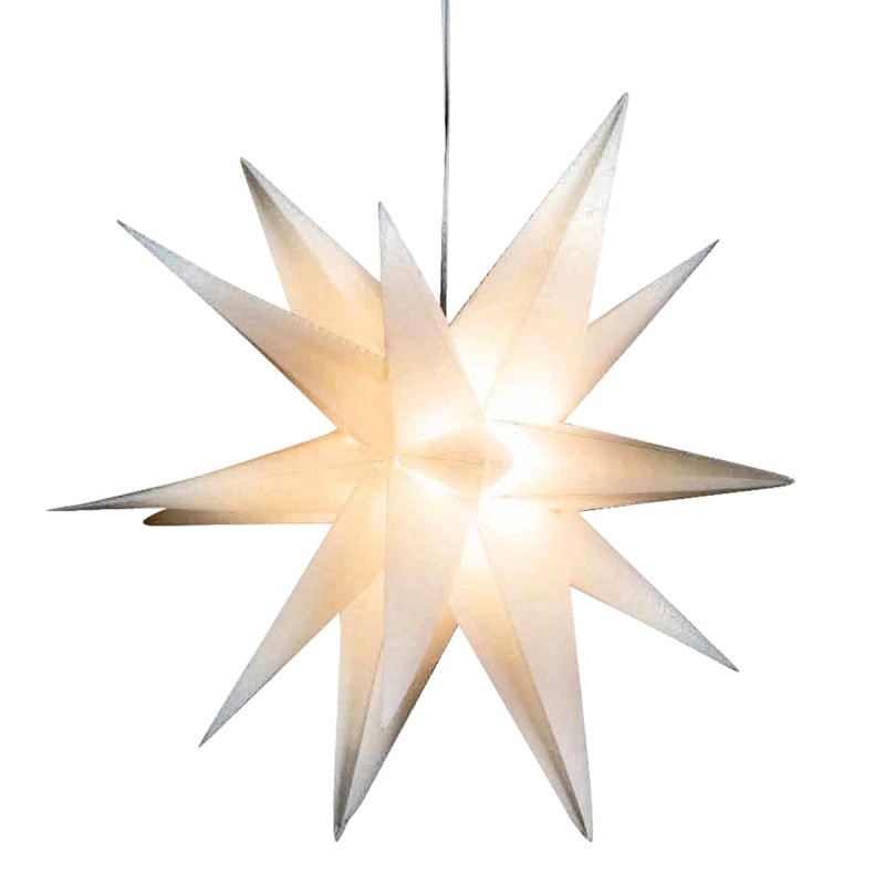 Dga Led Kæde Med Stjerner Med 18 Takker Hvid25cm 25041009
