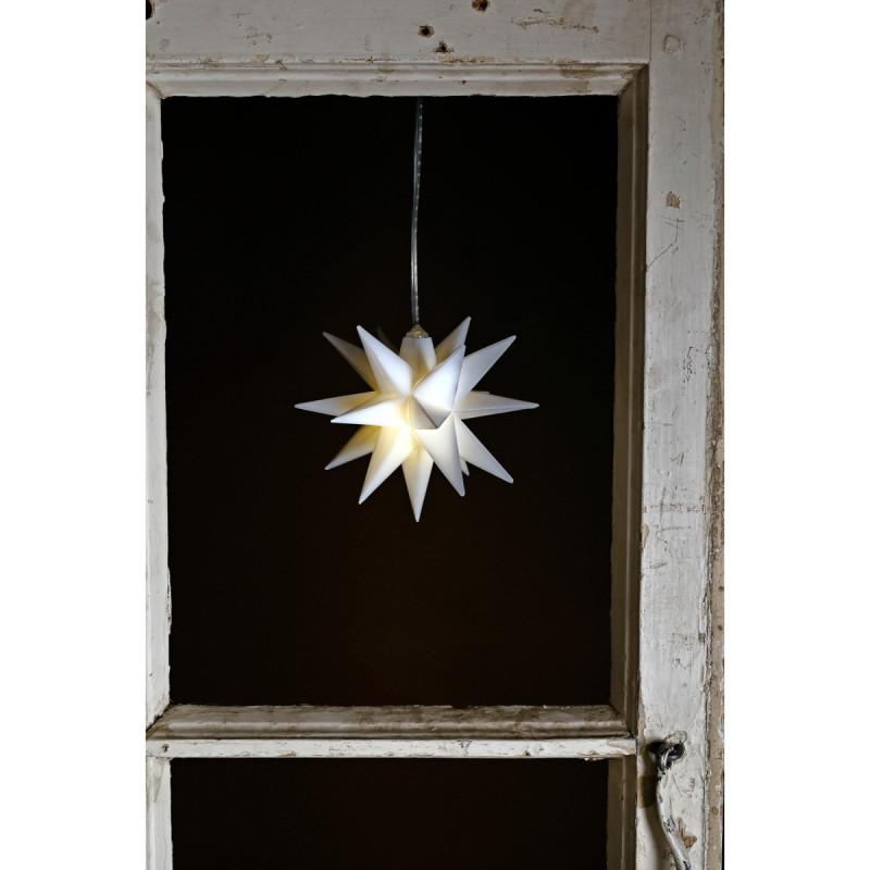 Dga Lyskæde Led Stjerne  Hvid10x10cm 25041004