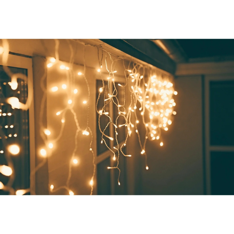 Dga Lyskæde 200led   230   Sort 390cm