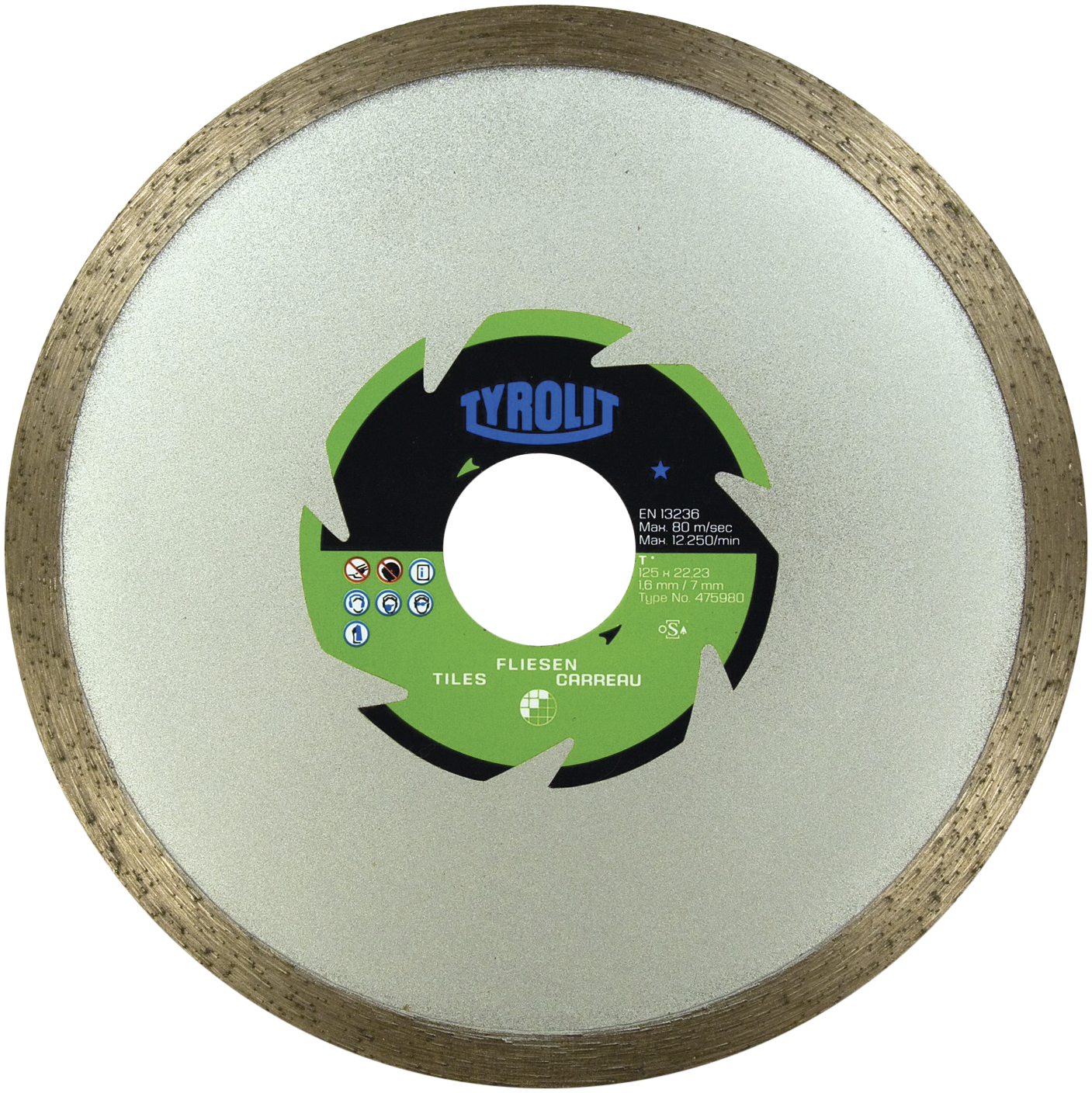 Diamantskive Basic Dct 1a1r ø125ã   6ã 22 23