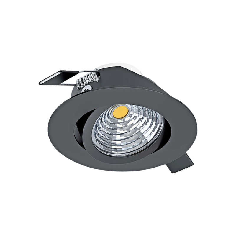 Eglo Saliceto Indbyg Kip ø88 6w 380lm 2700k Dæmpb Sort Indbygninglampe 98609