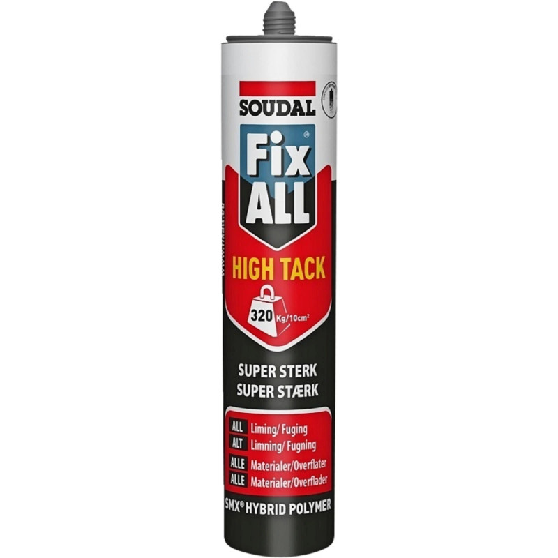 Fix All High Tack Montagelim Soudal Grå 290ml