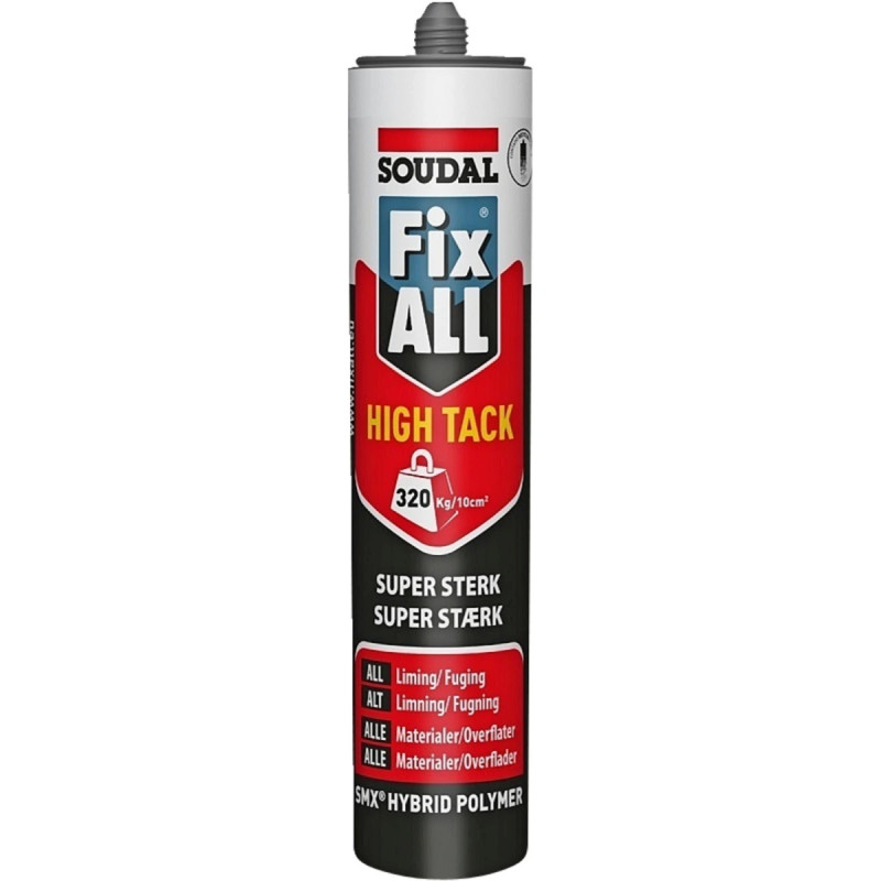 Fix All High Tack Montagelim Soudal Hvid  290ml
