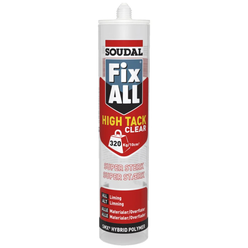 Fix All Ht Clear Montagelim Soudal Klar  290ml