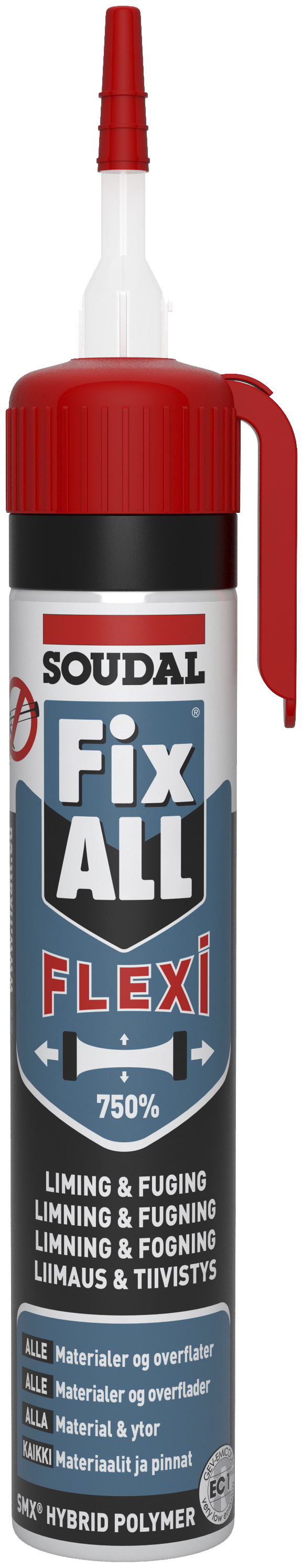 Fixall Flexi Fuge- Klæbemasse Hvid 200ml Presspack