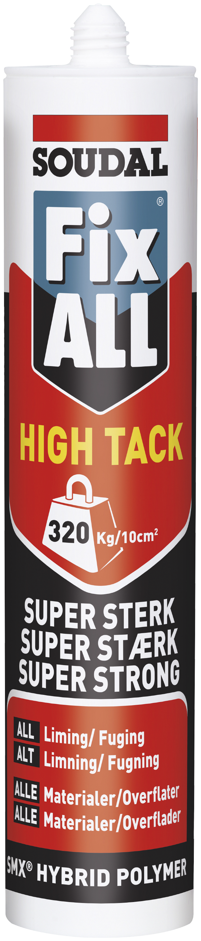 Fixall Hightack Fuge- Klæbemasse 290ml Hvid