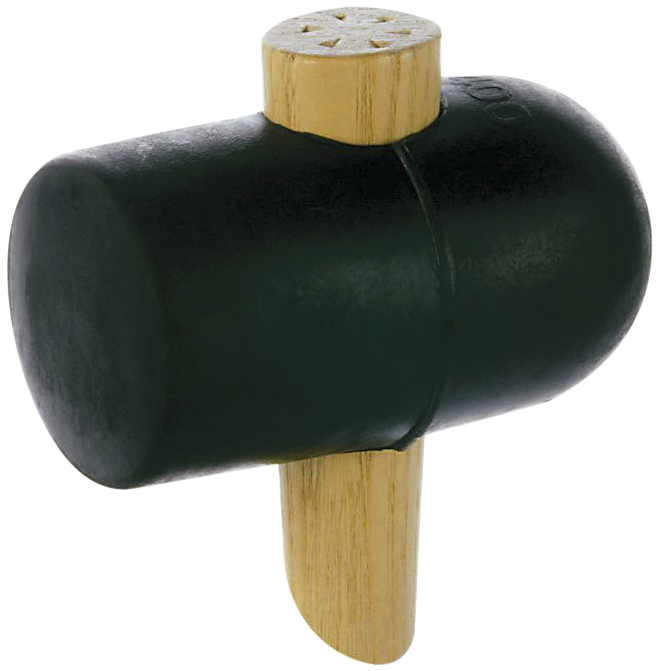 Gummihammer Rund Flad Bane ø65 Mm