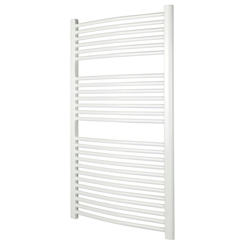 Håndklædetørrer Buet 600x 1200 Mm Cc552 Mm Hvid