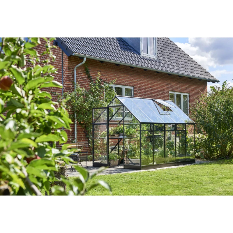 Halls Qube 610 Mâ Sort Mm Hærdet Glas Drivhus