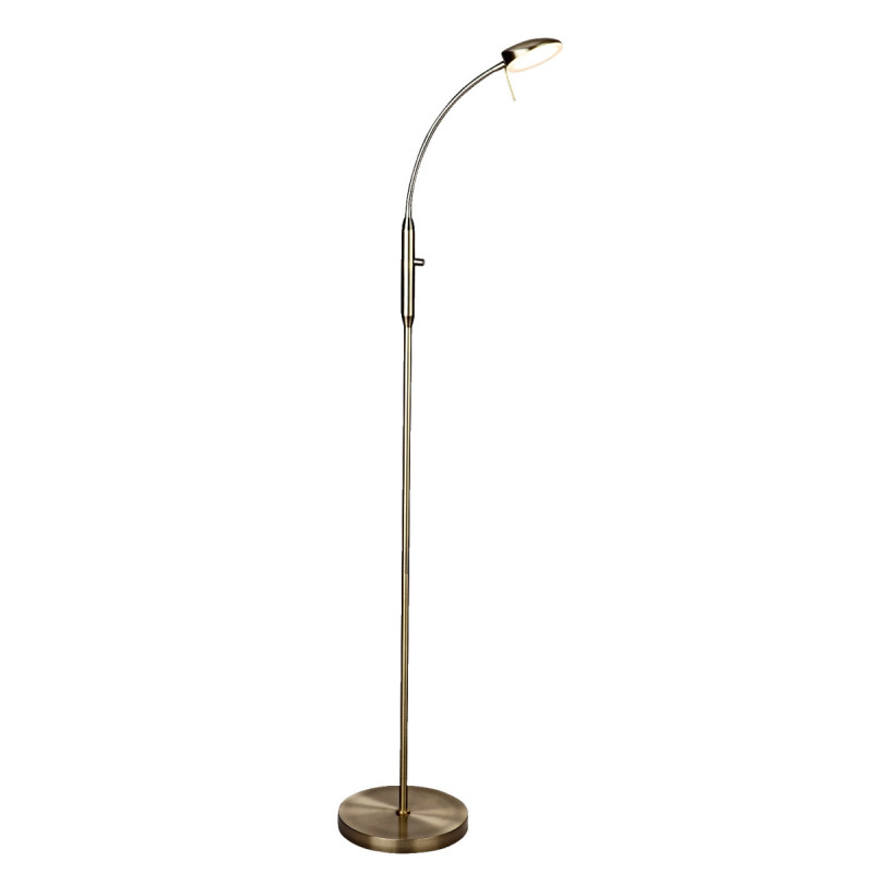 Halo Design Vegas Gulvlampe  -arm Dæmper Antique Messing 715985