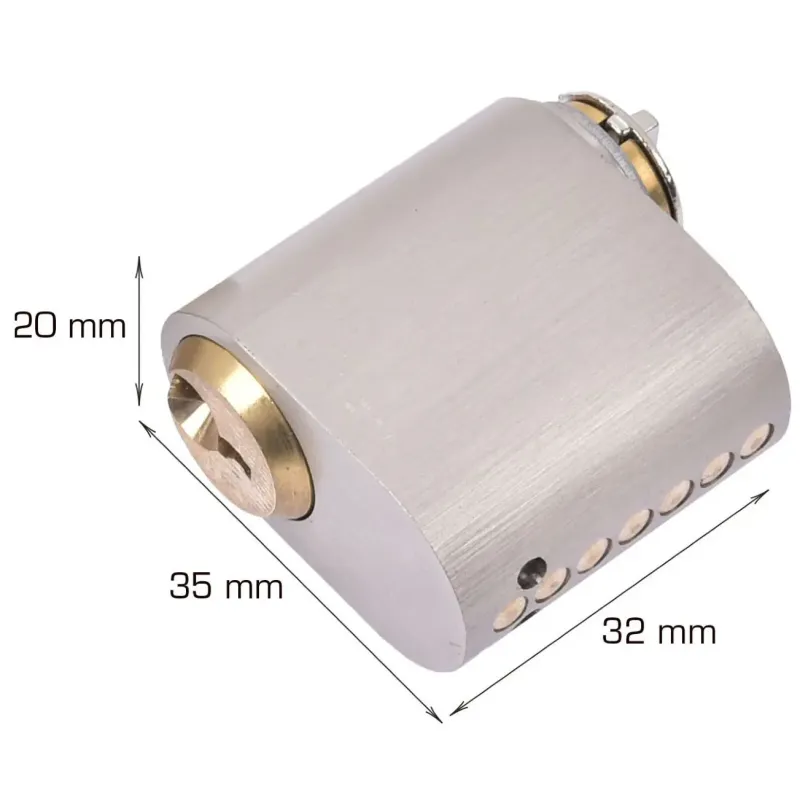 Home-it Oval Cylinder Med Stifter Med Nøgler Stk