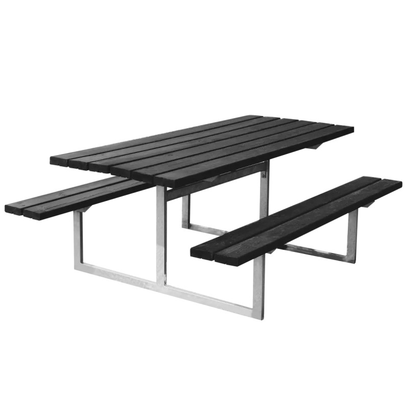 Hortus Frigg Bord- Bænkesæt 72   175   140 Cm   Sort Galvaniseret