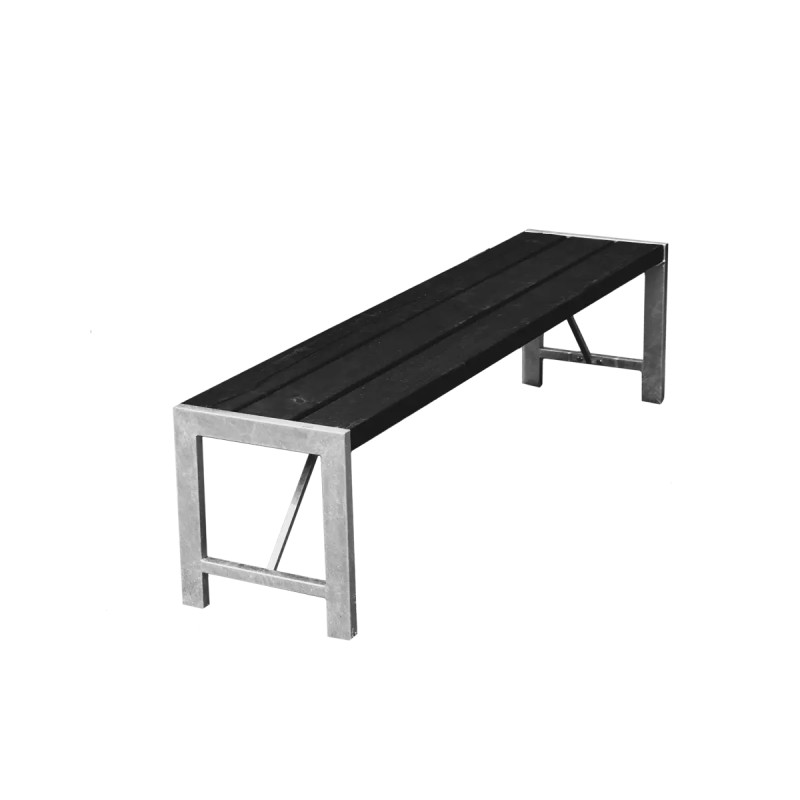 Hortus  -model Havebænk 43   170   37 Cm   Sort Galvaniseret