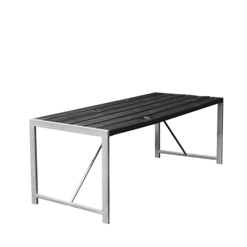 Hortus  -model Havebord 72   180   75 Cm   Sort Galvaniseret