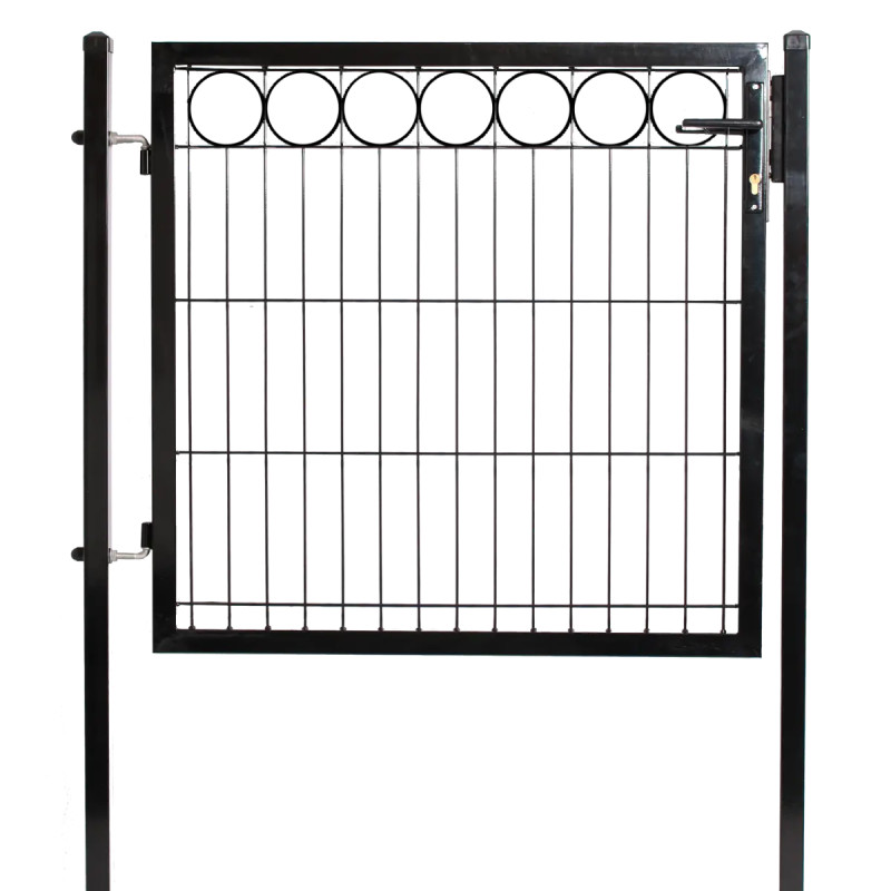 Hortus Låge Til Panelhegn Med Deko  Quot   Quot  100   100 Cm Sort