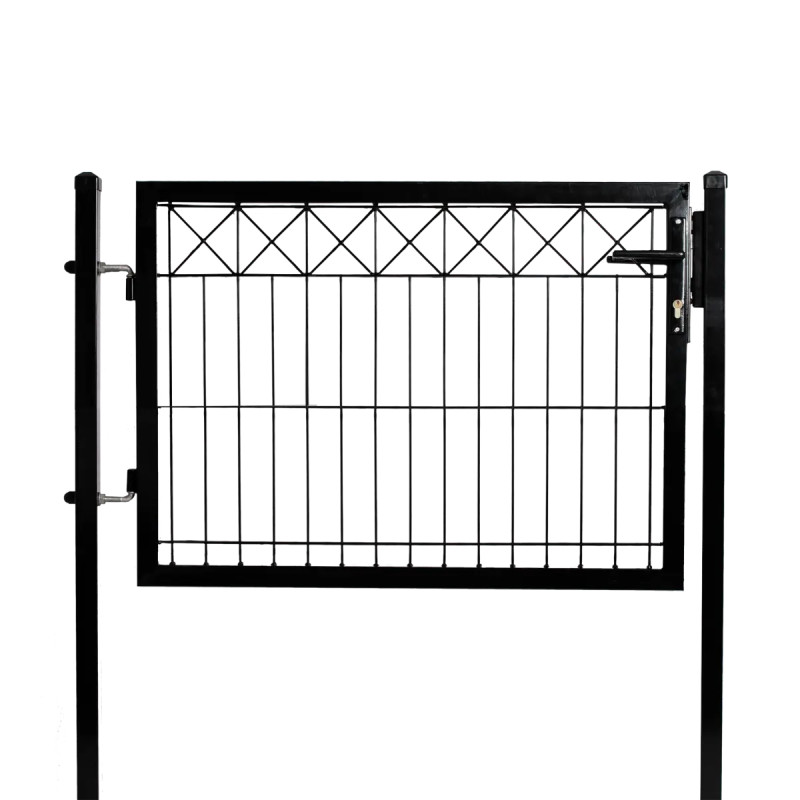 Hortus Låge Til Panelhegn Med Deko  Quot   Quot  75   100 Cm Sort