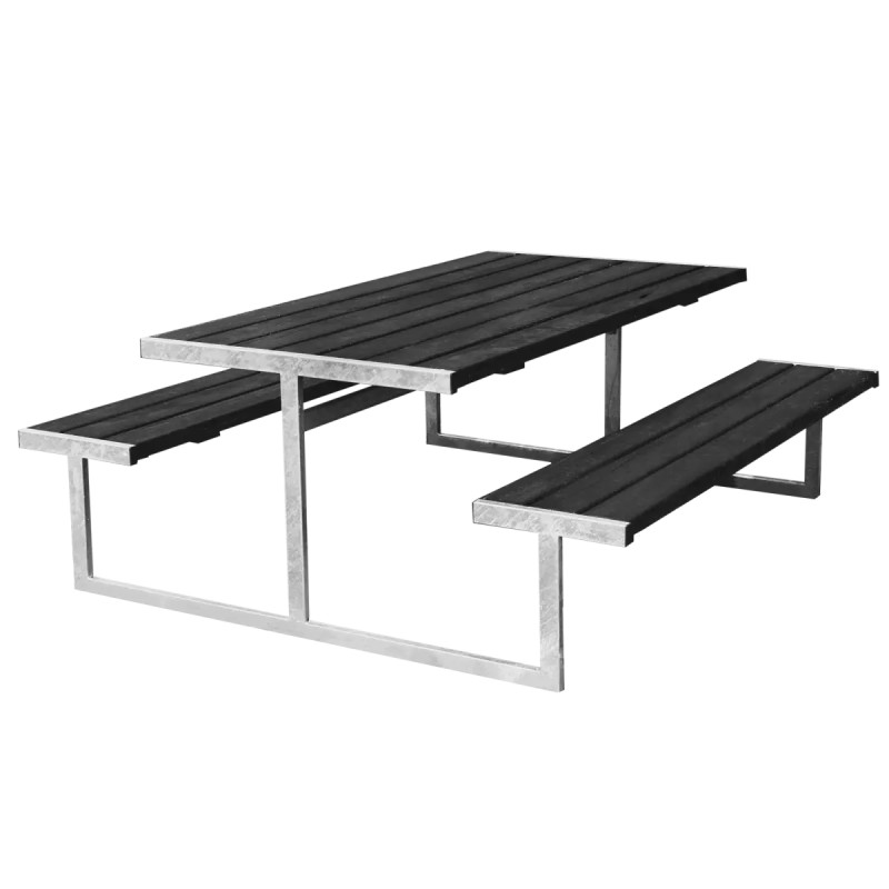 Hortus Loke Bord- Bænkesæt 72   180   177 Cm   Sort Galvaniseret
