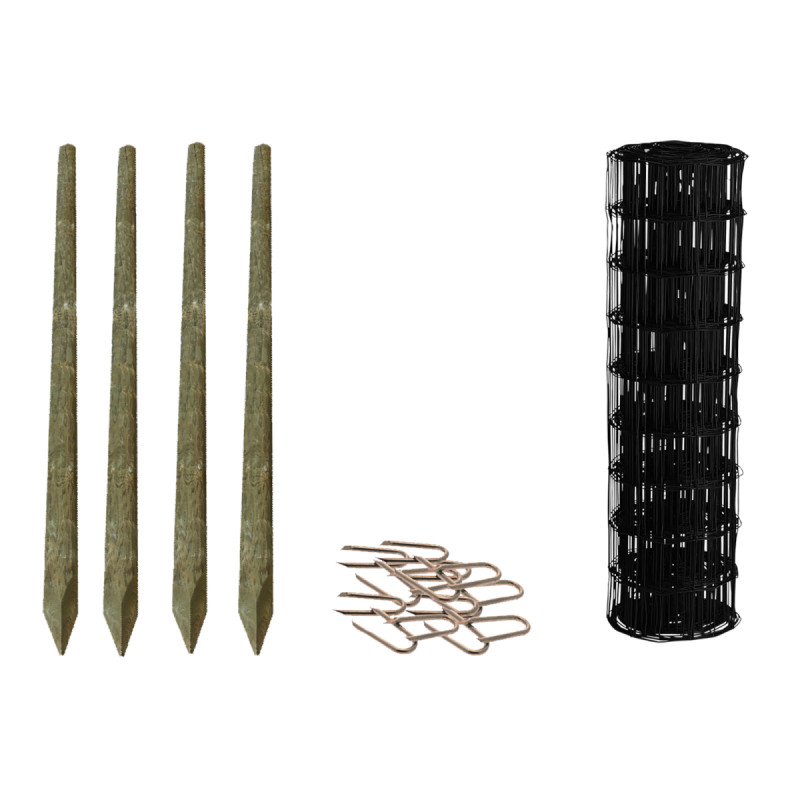 Hortus Luksus Havehegnspakke 100     80 Cm   Sort