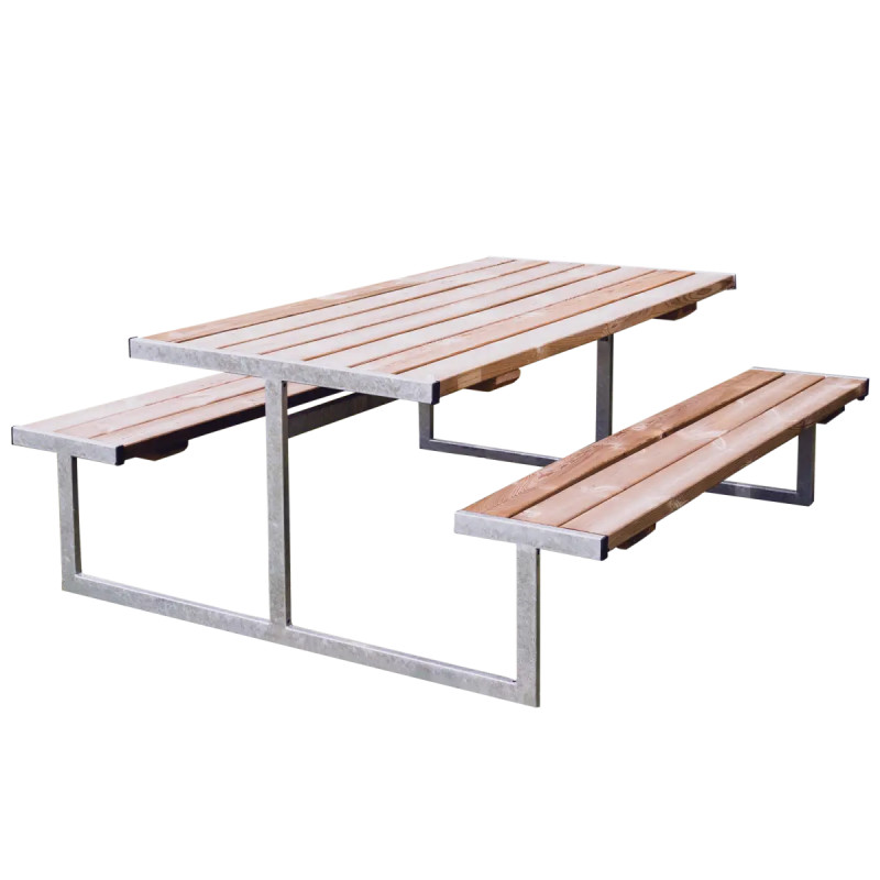 Hortus Odin Bord- Bænkesæt 72   180   177 Cm   Natur Galvaniseret