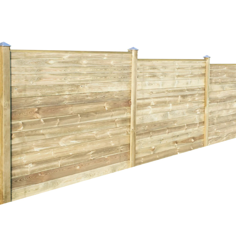 Hortus Profil Plankehegn 170 Cm   Fag Med Flad Topprofil Og   Mellemstolper