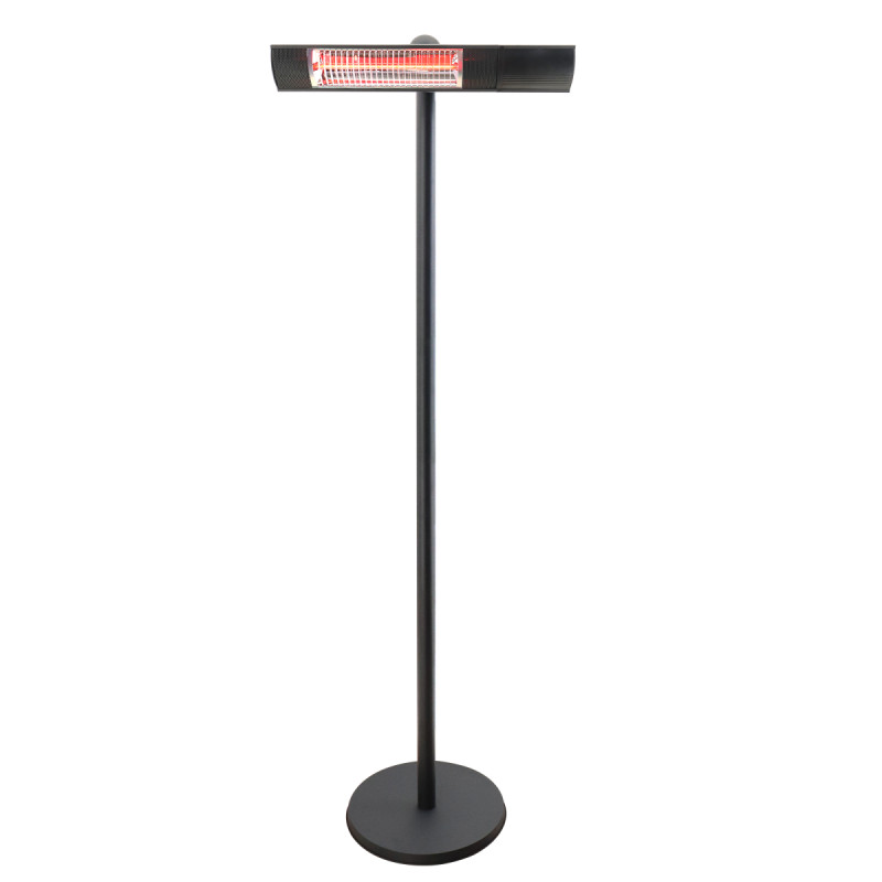 Hortus Terrassevarmer 500 1000 1500   Gulvmodel Med Fjernbetjening   Sort