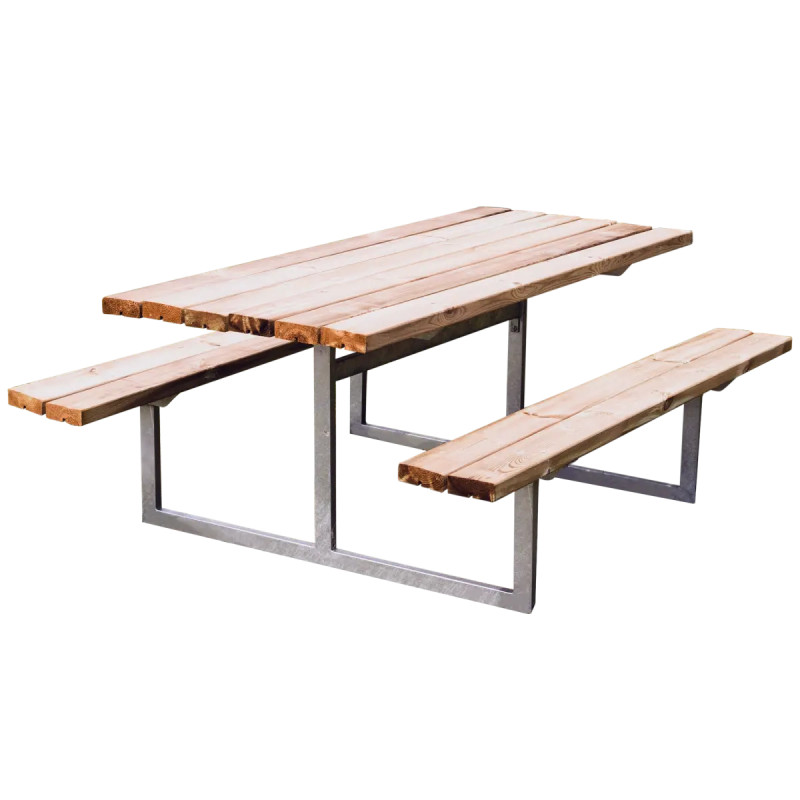 Hortus Ydun Bord- Bænkesæt 72   175   140 Cm   Natur Galvaniseret